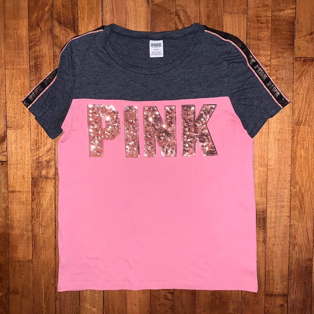 VS Pink Sequin Top